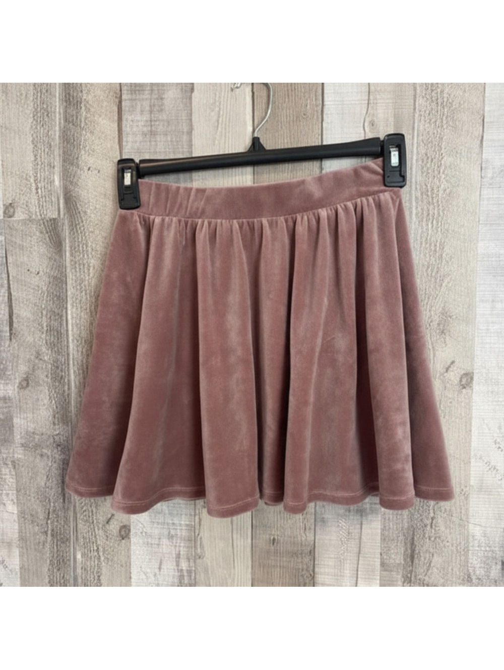 Hippie Rose Women's Size M Blush Velvet Mini Skirt Boho Chic Y2K Skater Style
